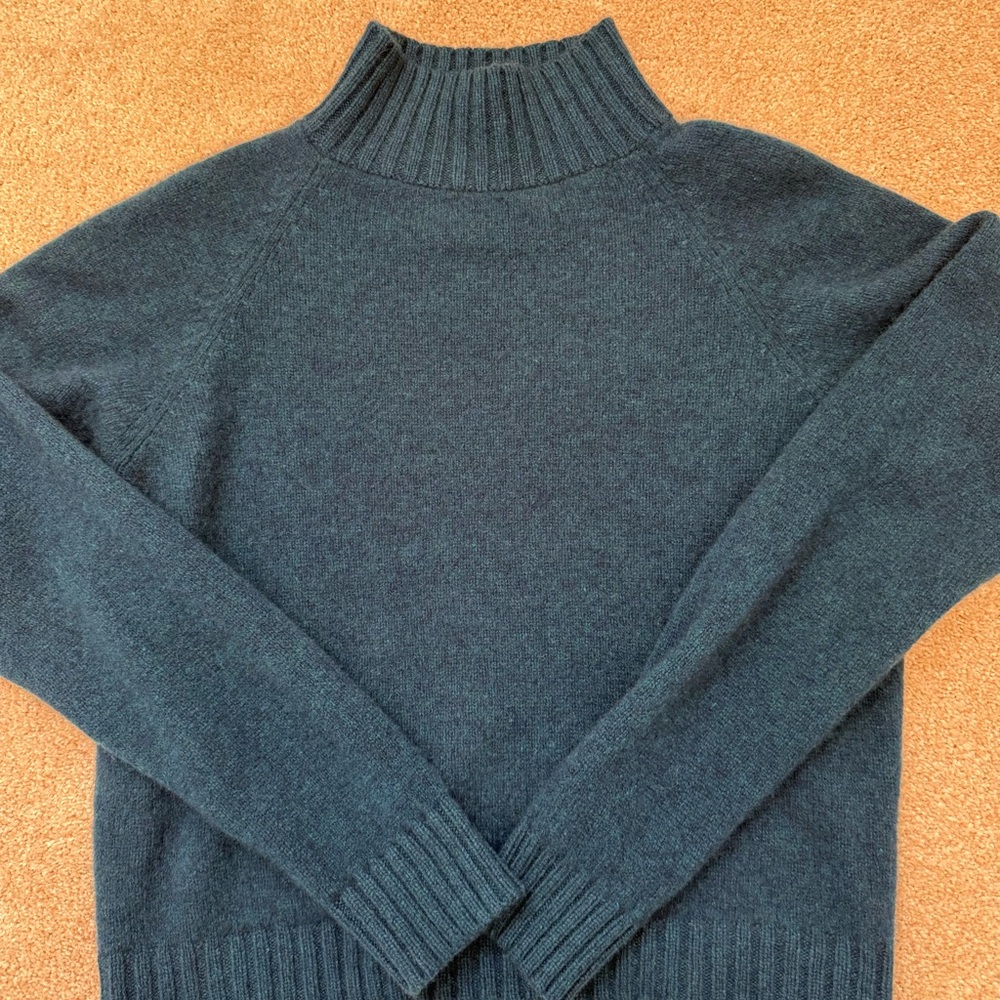 The Elder Statesman marine blue cashmereCrew Neck Sweater - Picture 4 of 8